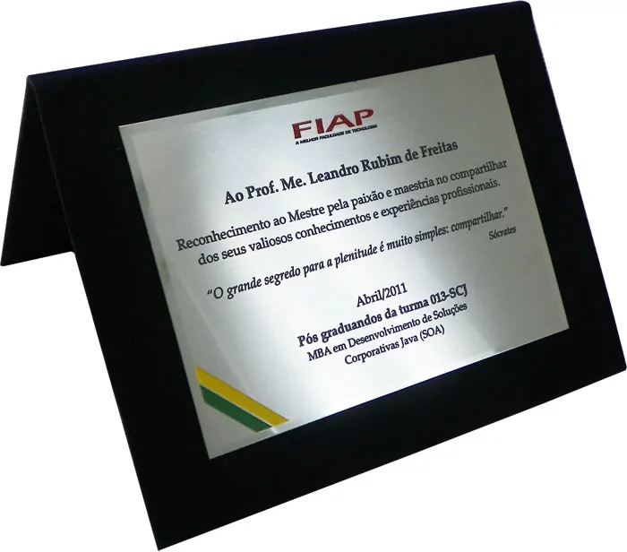 Placas de homenagem