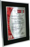 Réplica de certificado da norma OHSAS 18001:2007 escopo de fornecimento.